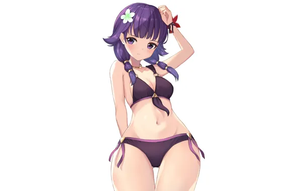 Girl, sexy, cleavage, long hair, boobs, anime, beautiful, pretty