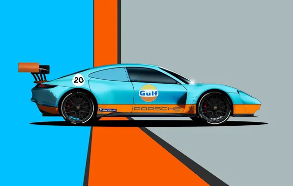 Porsche, Art, Mission, Porsche Mission, Transport & Vehicles, by Liam Keating, Liam Keating, Porsche Mission …