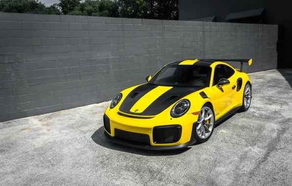 Porsche, Yellow, GT2 RS, Stuttgart, VAG