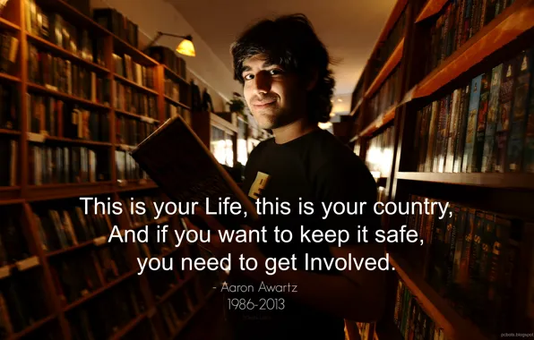 Картинка USA, Hacker, anonymous, Geek, who, Aaron Swartz, By PCbots, expect us