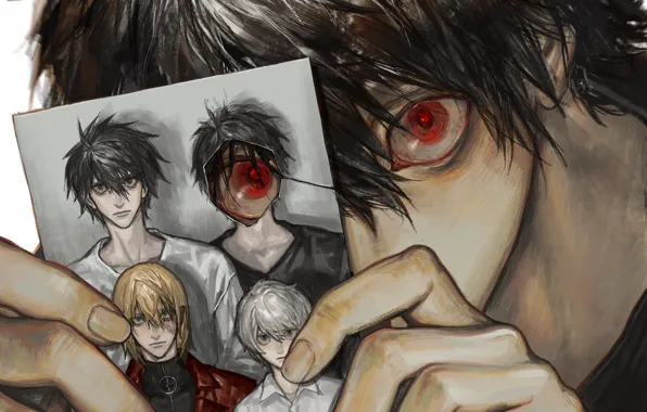 Фото, парни, Death Note, Near, Beyond Birthday, Mello, L Lawliet, Death Note Another Note