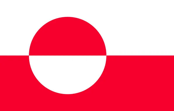 Флаг, red, white, гренландия, fon, flag, greenland