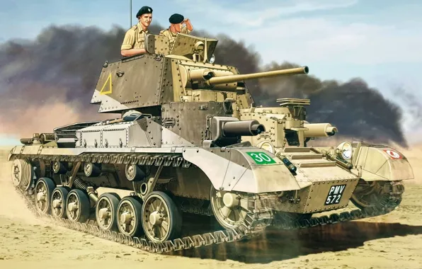 Война в Северной Африке, Английский крейсерский танк Mark I A9, Североафриканская кампания, Cruiser Tank Mk. …