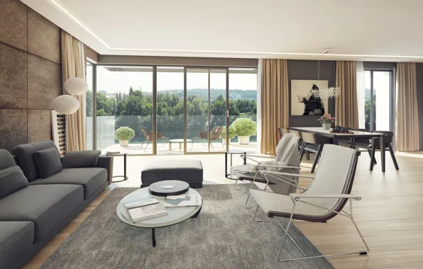 Villa, luxury, living space