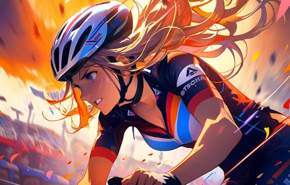 Картинка girl, anime, athlete