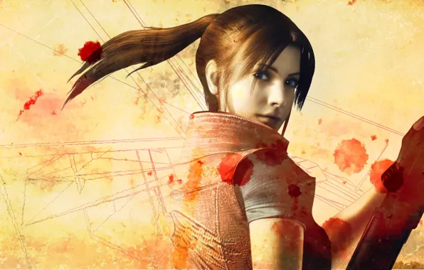 Девушка, resident evil, Claire Redfield