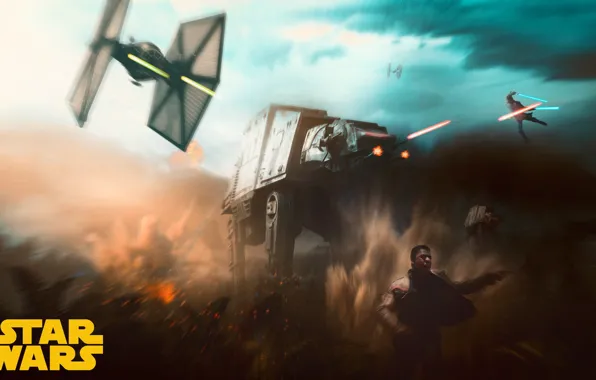 Star Wars, Concept Art, Fan Art, TIE Fighter, TIE, AT-M6, Art Hellboy, Victor Tomas