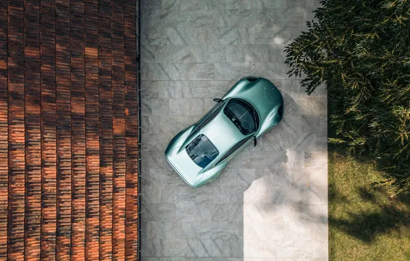 Вид сверху, Caterham, электромобиль, спортивный автомобиль, 2023, Project V, Caterham Project V