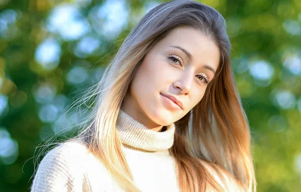 Картинка девушка, лицо, улыбка, модель
