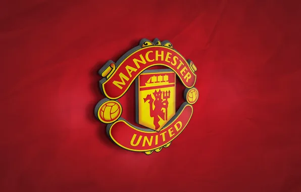 Картинка wallpaper, football, Premier League, England, Manchester United, Sport, 3D logo