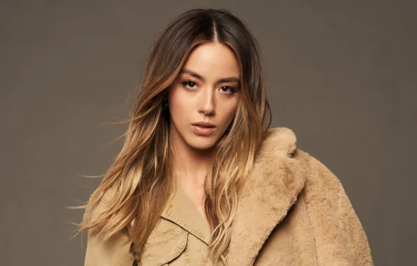Взгляд, девушка, волосы, портрет, Chloe Bennet