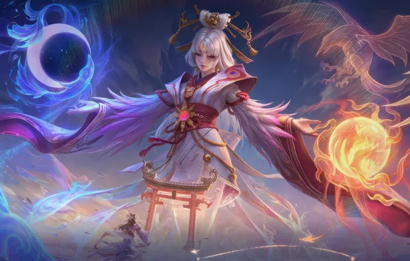 Картинка Art, Skin, MOBA, Mobile Legends Bang Bang, Lunox, MLBB, Divine Goddess