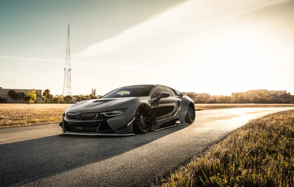 BMW, Front, Road, Liberty Walk, BMW i8, BMW i8 LB