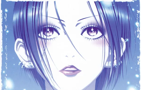 Лицо, пирсинг, нана, nana, nana osaki, by ai yazawa