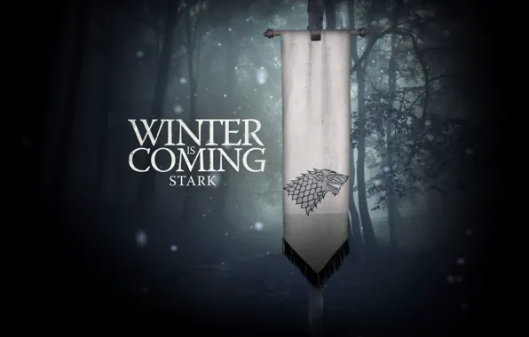Wallpaper, house, forest, series, wolf, A Song of Ice and Fire, Game of Thrones, Stark