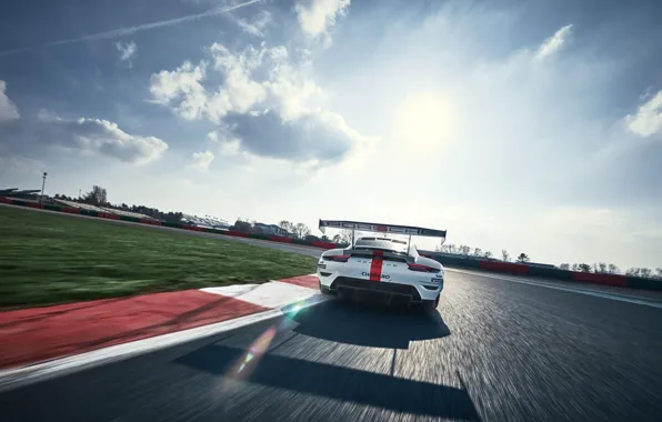Небо, Облака, Porsche, Скорость, Porsche 911, Антикрыло, 2020, Porsche 911 RSR