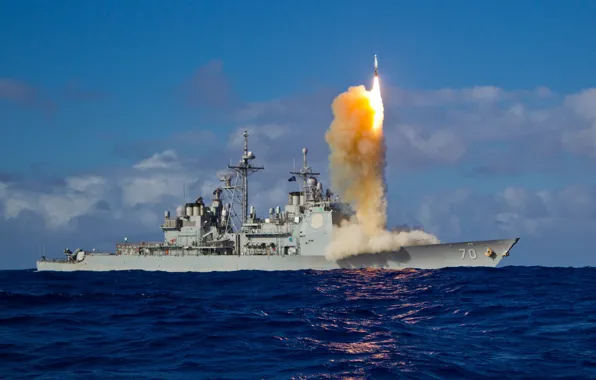 United States Navy, USS Lake Erie, Length 567 feet, Phalanx CIWS Block 1B, Ticonderoga -class …