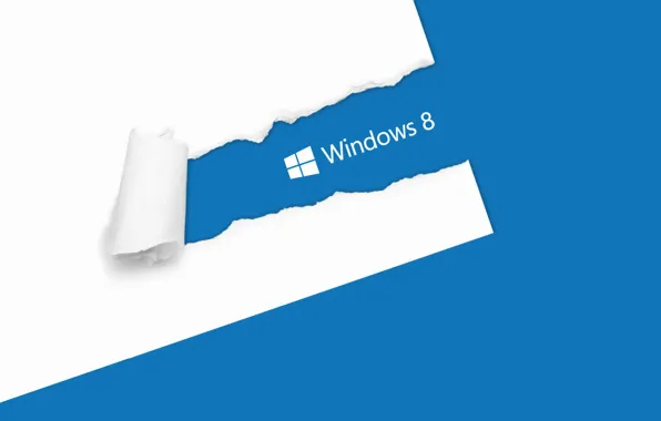 Белый, синий, бумага, windows, windows 8