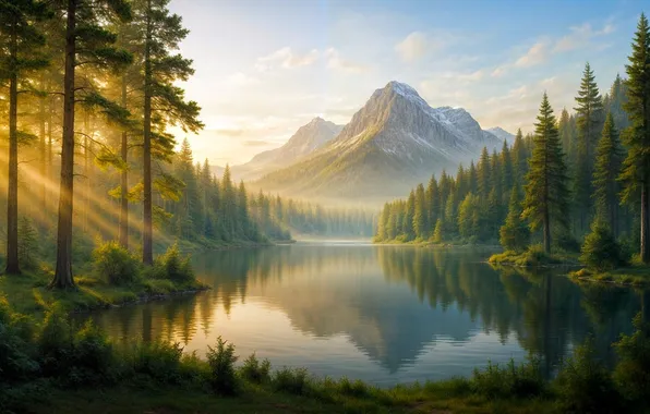 Картинка nature, landscapes, neural network