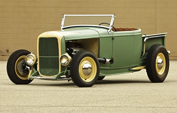 Картинка Roadster, Ford, Форд, Пикап, 1932, Pickup, Родстер, Roadster Shop