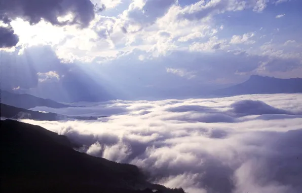 Облака, Горы, Clouds, Mountains, Горный Пейзаж