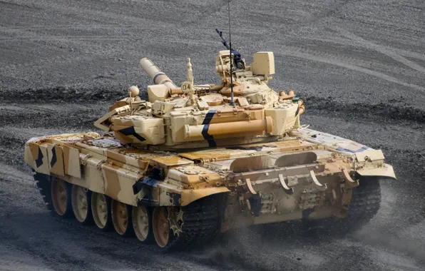 Картинка полигон, Российский танк, Т-90C