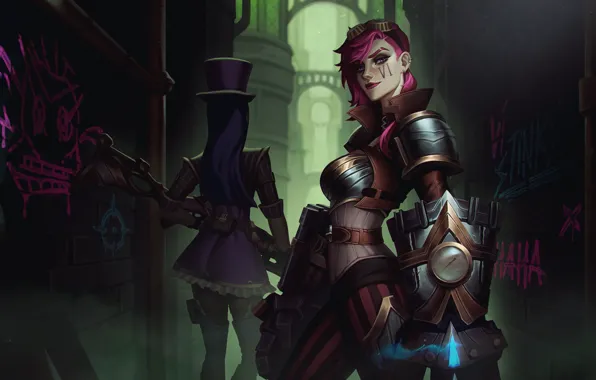 League of Legends, Caitlyn, game art, LoL art, Alina Mierau