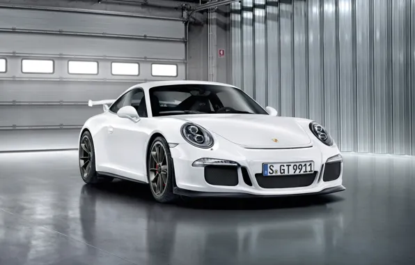 911, Porsche, white, GT3, 2013