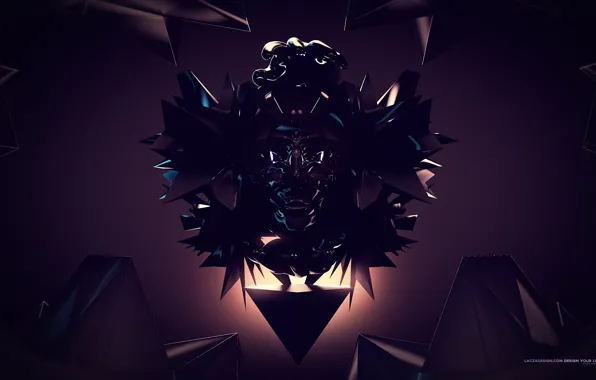Dark, Skull, geometry