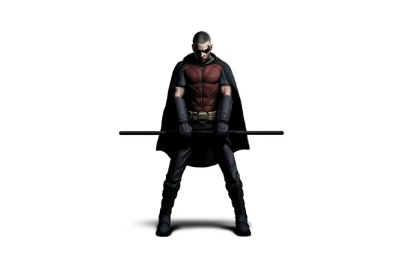 Маска, костюм, персонаж, робин, Batman arkham city