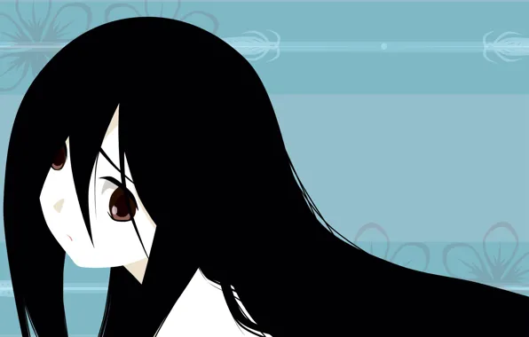 Девочка, голубой фон, Sayonara Zetsubou Sensei, Прощай безрадостный сенсей