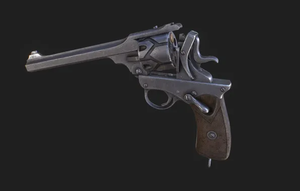 Британия 10-11вв., Автоматический револьвер, Webley-Fosbery