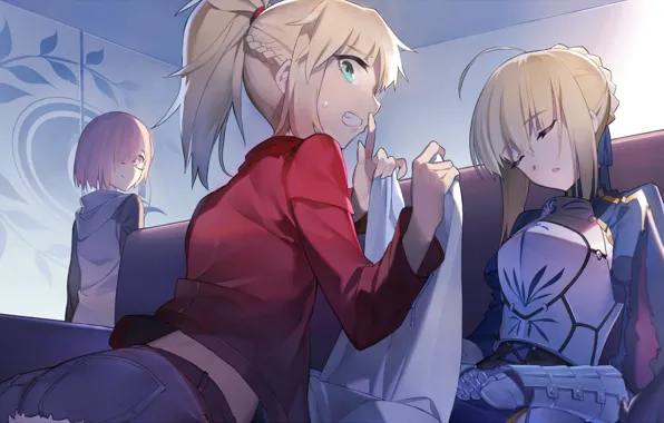 Девушки, аниме, арт, Fate Grand Order