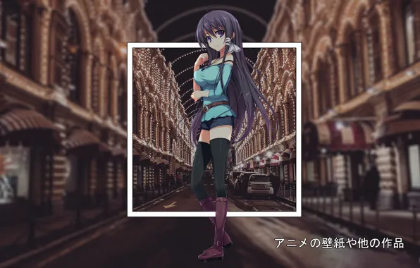 Улица, аниме, фонари, anime, madskillz, мэдскилз