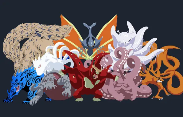 Game, Naruto, anime, manga, Naruto Shippuden, japonese, biju, tailed beasts