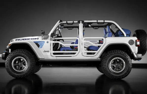 Мощь, гибрид, SUV, экстерьер, exterior, 2021, Jeep Wrangler 4xe