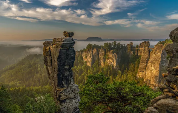 Горы, Германия, Саксонская Швейцария