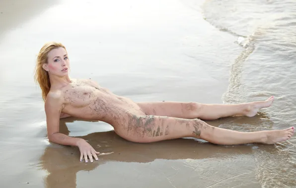 Girl, Beach, Blonde, Sand, Coxy, Dirty