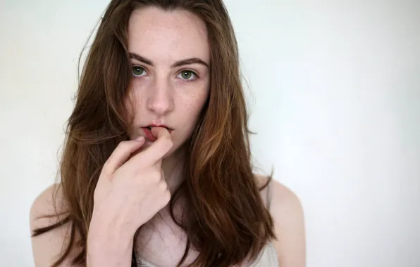Губки, прелесть, green eyes, red lips, Isabella
