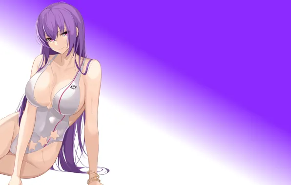Girl, hot, sexy, cleavage, hot girl, boobs, anime, stars