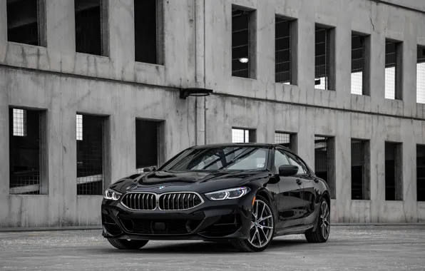 Картинка чёрный, купе, BMW, строение, Gran Coupe, 2020, 8-Series, 2019