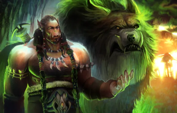 Фильм, игра, волк, фэнтези, книга, World of Warcraft, комиксы, Durotan