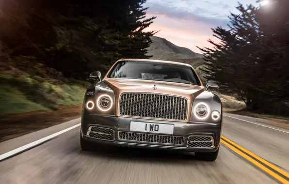Скорость, трасса, Bentley, Mulsanne