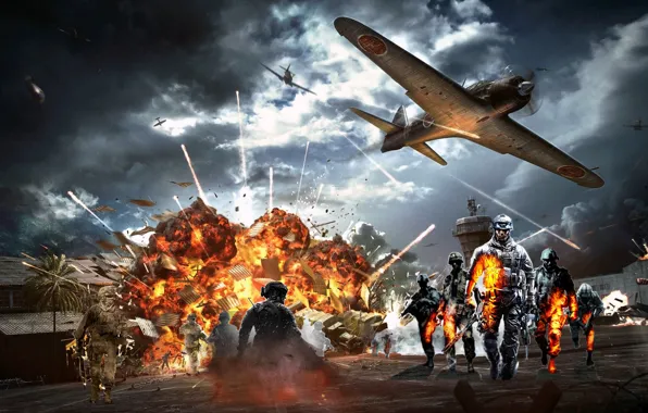 Battlefield, call of duty, action