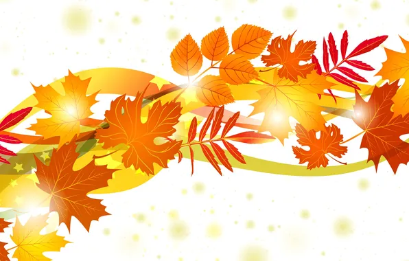 Картинка осень, листья, коллаж