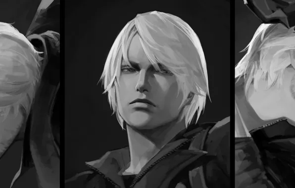 Коллаж, арт, парни, Данте, Devil May Cry 5