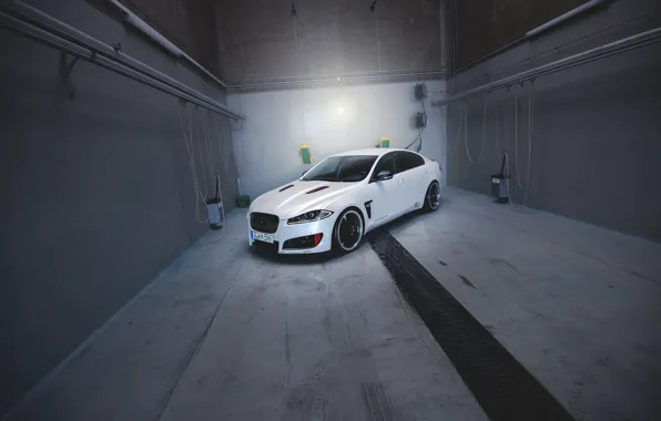 Jaguar, White, 2013