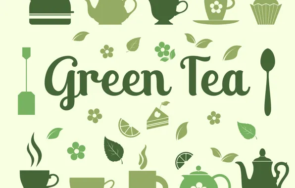 Фон, green, обои, vector, текстура, tea