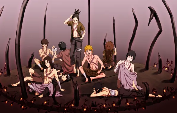 Арт, парни, Наруто, naruto, персонажи
