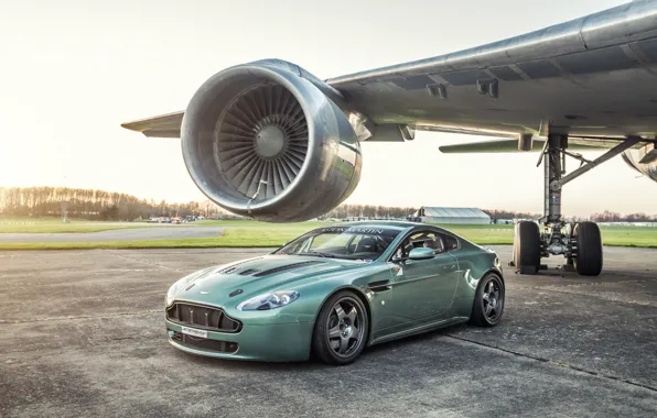 Картинка Vantage, Aston martin, airplane, turbine
